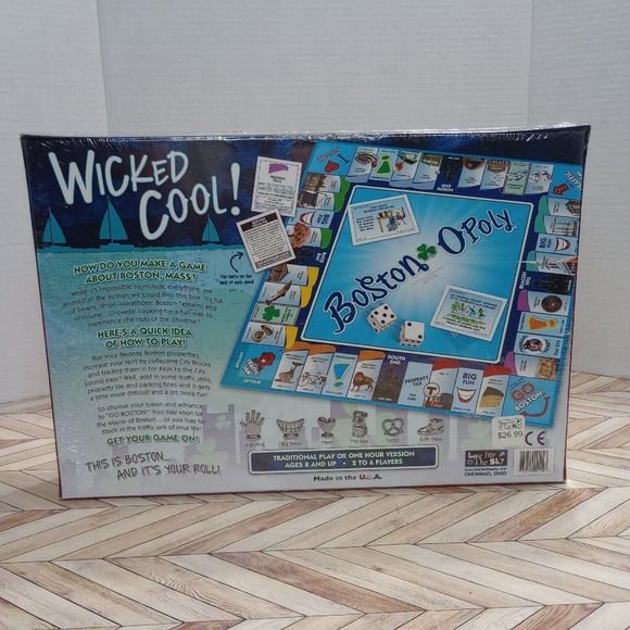 BOSTON-opoly, Board Game BRAND NEW Late For The Sky Monopoly - Picture 2 of 4